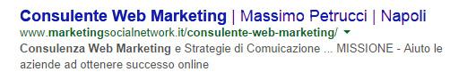 snippet consulente web marketing