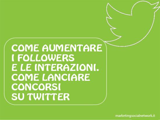 come aumentare i follower su twitter