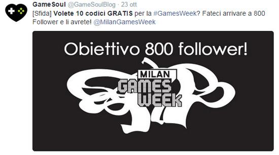 concorso su twitter gamesweek