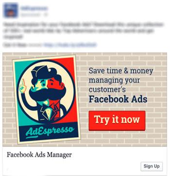 facebook advertising esempio
