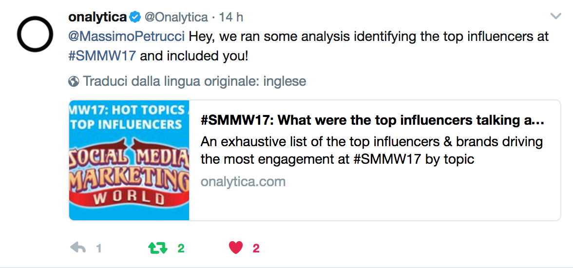 onalytica top 100 influencers smmw17