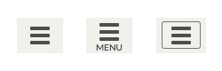 tipi icone menu mobile